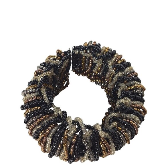 Vintage Boho Seed Bead Wrap Bracelet - Picture 2 of 3